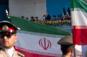 Iranian President Pezeshkian Attends Military Parade