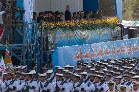 Iranian President Pezeshkian Attends Military Parade