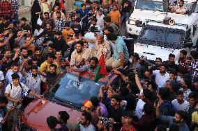 Engineer Rashid Campaign For AIP Candidates Ahead Of 2nd Phase Of Asembly Elections In Kashmir