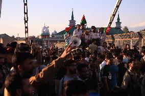 Engineer Rashid Campaign For AIP Candidates Ahead Of 2nd Phase Of Asembly Elections In Kashmir