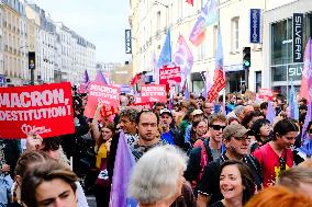 Anti-Government Protest In Paris, France