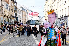 Anti-Government Protest In Paris, France