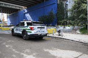 NYPD Expands Crime Scene At Stewart Avenue And Cherry Street Where A Mass Shooting Wounded Six People In Brooklyn New York