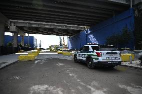 NYPD Expands Crime Scene At Stewart Avenue And Cherry Street Where A Mass Shooting Wounded Six People In Brooklyn New York