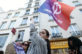 Demonstration Against Macron-Barnier Government in Paris