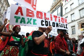 Demonstration Against Macron-Barnier Government in Paris