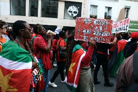 Demonstration Against Macron-Barnier Government in Paris