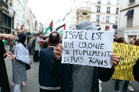 Demonstration Against Macron-Barnier Government in Paris