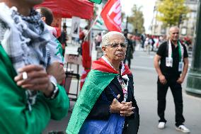 Demonstration Against Macron-Barnier Government in Paris