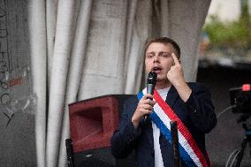 Demonstration Against Macron-Barnier Government in Paris