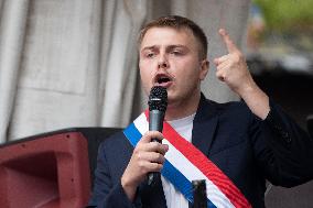 Demonstration Against Macron-Barnier Government in Paris