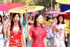 People At The World Banner Festival