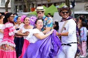 People At The World Banner Festival