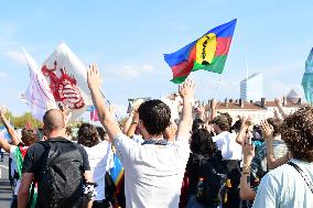 Protesters Against The Government Of Michel Barnier