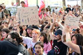 Protesters Against The Government Of Michel Barnier