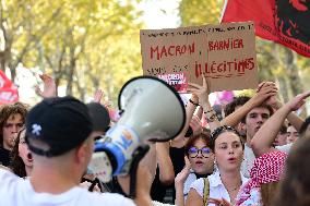 Protesters Against The Government Of Michel Barnier