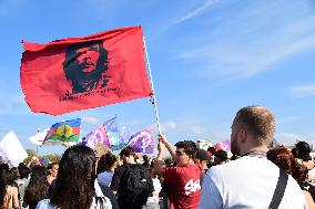 Protesters Against The Government Of Michel Barnier