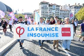 Protesters Against The Government Of Michel Barnier