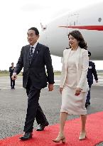 Japan PM arrives in U.S. for Quad summit