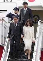 Japan PM arrives in U.S. for Quad summit