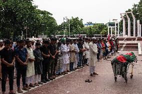 Funeral Prayer Of Anti-discrimination Student Movement Protester Who Dies After 48 Days