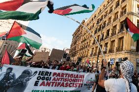 Protest In Support Of Palestinians In Rome