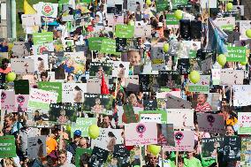 Pro Life "March For Life" Demo And Counter Demo In Cologne