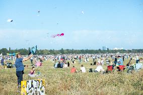 Kite Festival At Tempelhofer Feld In Berlin