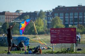 Kite Festival At Tempelhofer Feld In Berlin