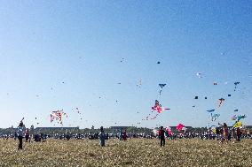 Kite Festival At Tempelhofer Feld In Berlin