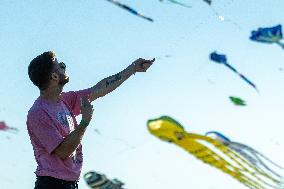 Kite Festival At Tempelhofer Feld In Berlin