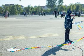 Kite Festival At Tempelhofer Feld In Berlin