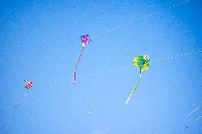 Kite Festival At Tempelhofer Feld In Berlin