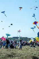 Kite Festival At Tempelhofer Feld In Berlin