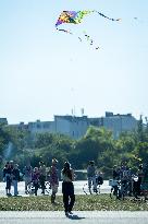 Kite Festival At Tempelhofer Feld In Berlin