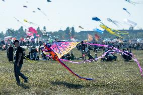 Kite Festival At Tempelhofer Feld In Berlin