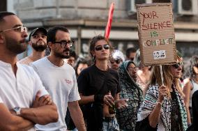 Protest In Support Of Palestinians In Rome