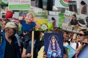 Pro Life "March For Life" Demo And Counter Demo In Cologne