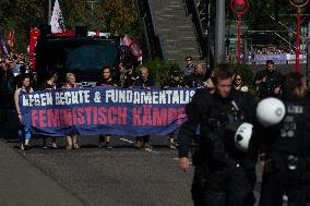 Pro Life "March For Life" Demo And Counter Demo In Cologne