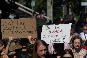 Pro Life "March For Life" Demo And Counter Demo In Cologne