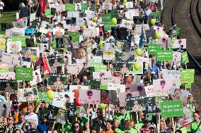 Pro Life "March For Life" Demo And Counter Demo In Cologne