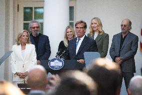 First Lady Dr. Jill Biden hosts event celebrating 25th anniversary of “The West Wing”