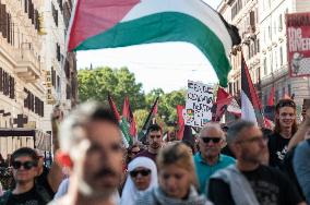 Protest In Support Of Palestinians In Rome