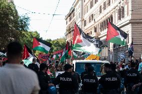 Protest In Support Of Palestinians In Rome