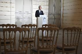 Announce of new French government at the Elysee - Paris