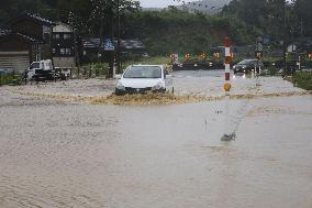 Heavy rain in Noto area