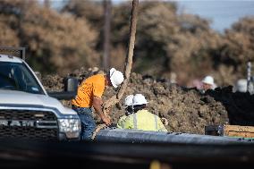 Cleanup Efforts Continue Following Gas Pipeline Explosion Near Houston