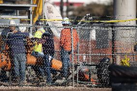 Cleanup Efforts Continue Following Gas Pipeline Explosion Near Houston