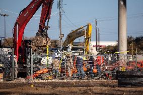 Cleanup Efforts Continue Following Gas Pipeline Explosion Near Houston