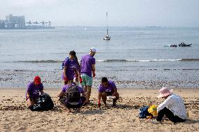 Beach Clean-up Day In Lisbon